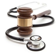 stethoscope and gavel