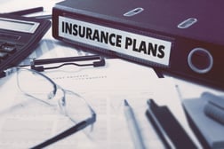Insurance Plans - Ring Binder on Office Desktop with Office Supplies. Business Concept on Blurred Background. Toned Illustration.-3