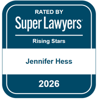 Jennifer Hess - Super Lawyers Rising Stars - Badge 2026-2