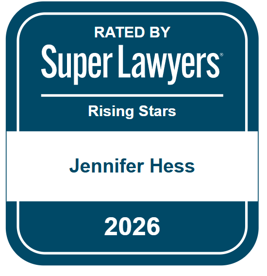 Jennifer Hess - Super Lawyers Rising Stars - Badge 2026